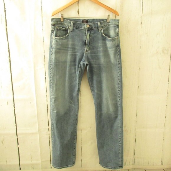 Citizens Of Humanity Jeans 36 Sid Regular Straight Distressed - Picture 2 of 11